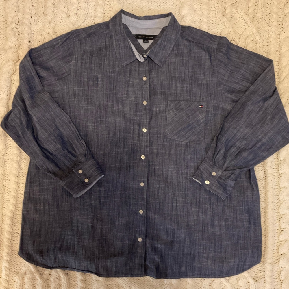 Tommy Hilfiger 1X denim long sleeve